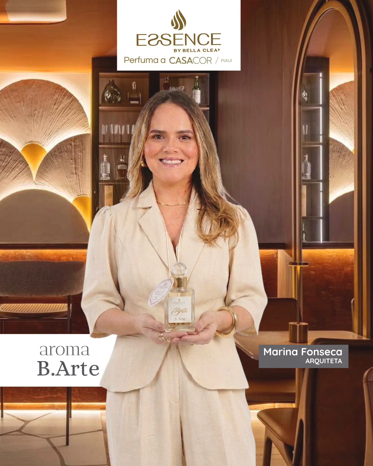 Arquiteta Marina Fonseca no ambiente Coração Sagrado — CASACOR Piauí 2026