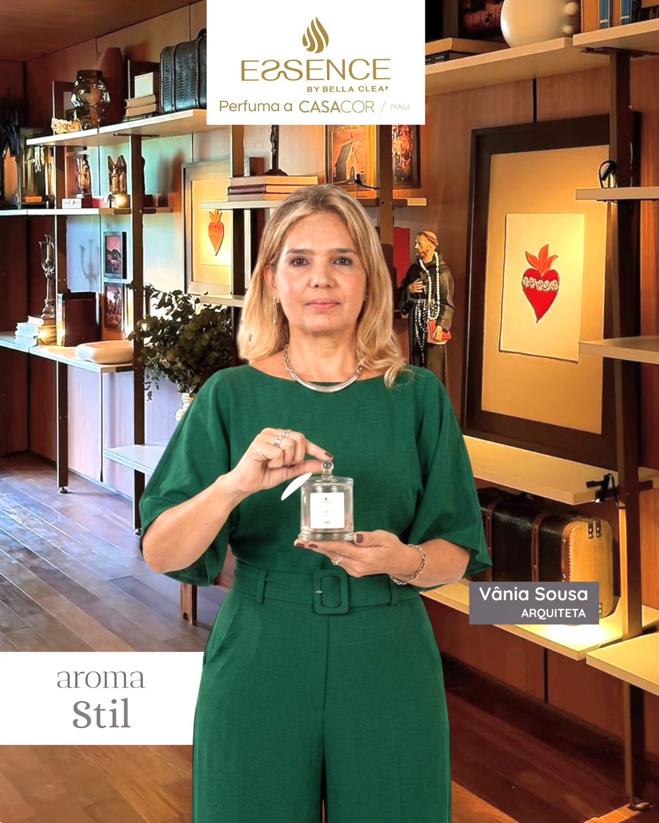 Arquiteta Vânia Sousa no ambiente Raízes da Alma — CASACOR Piauí 2026
