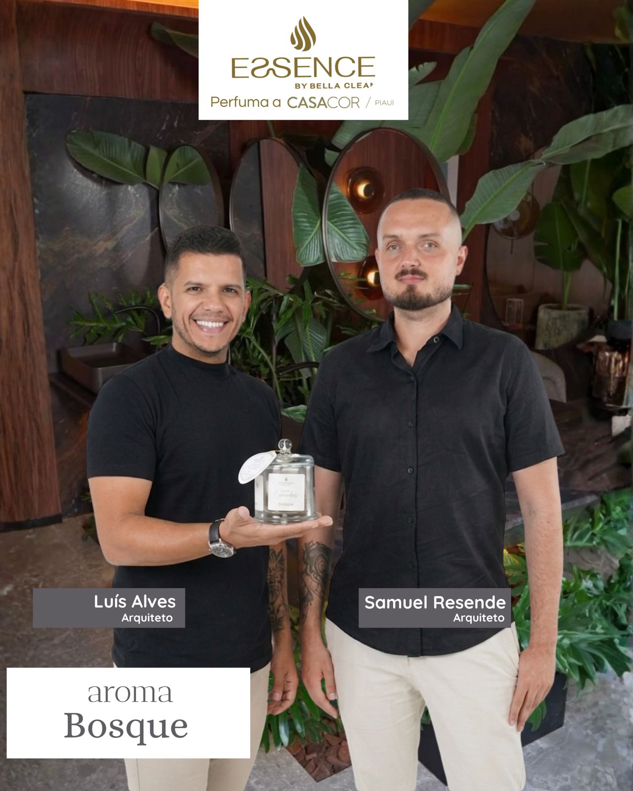 Arquitetos Luís Alves e Samuel Resende no ambiente Refúgio — CASACOR Piauí 2026