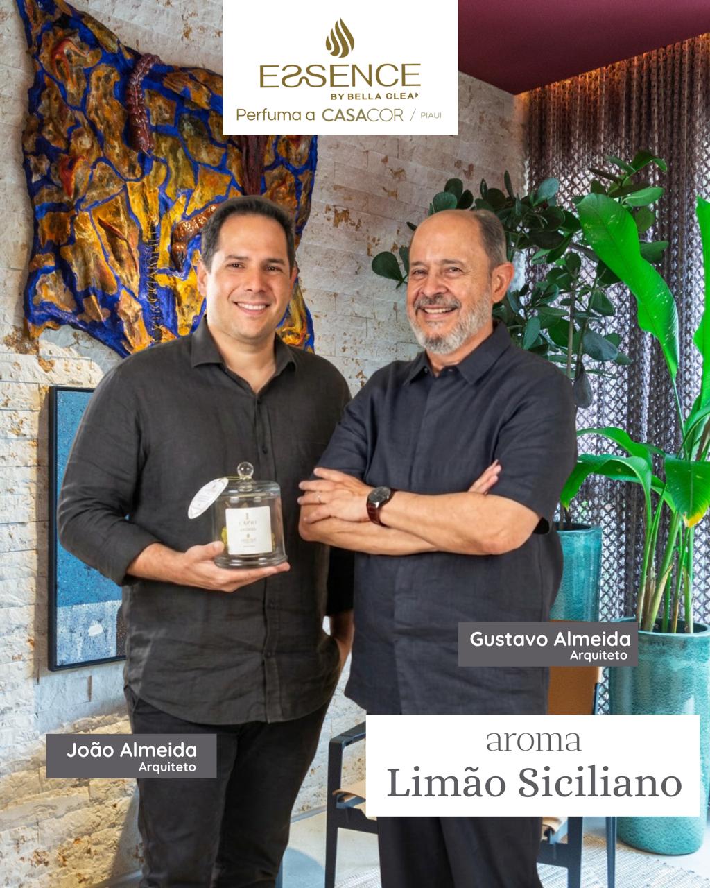 Arquitetos João Almeida e Gustavo Almeida no ambiente Studio Capri — CASACOR Piauí 2026